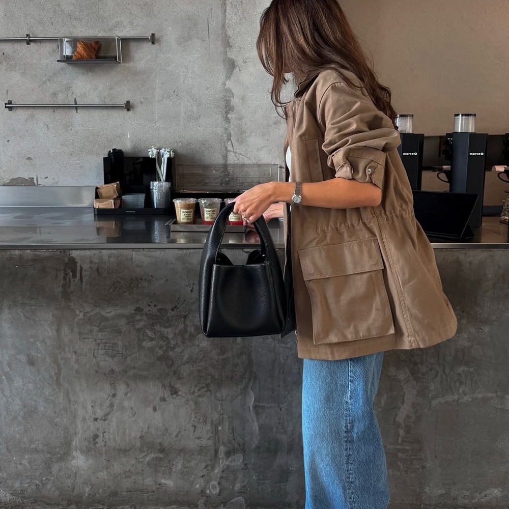 NEW! COS cotton trench coat in dark beige (xsmall)